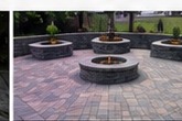 Backyard paver project after