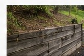 Retaining wall before