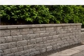Retaining wall after